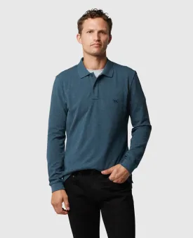 Gunn L/S Polo - Dark Teal