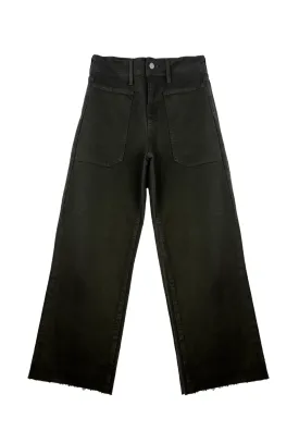 High Rise Sailor Jeans - Dark Olive