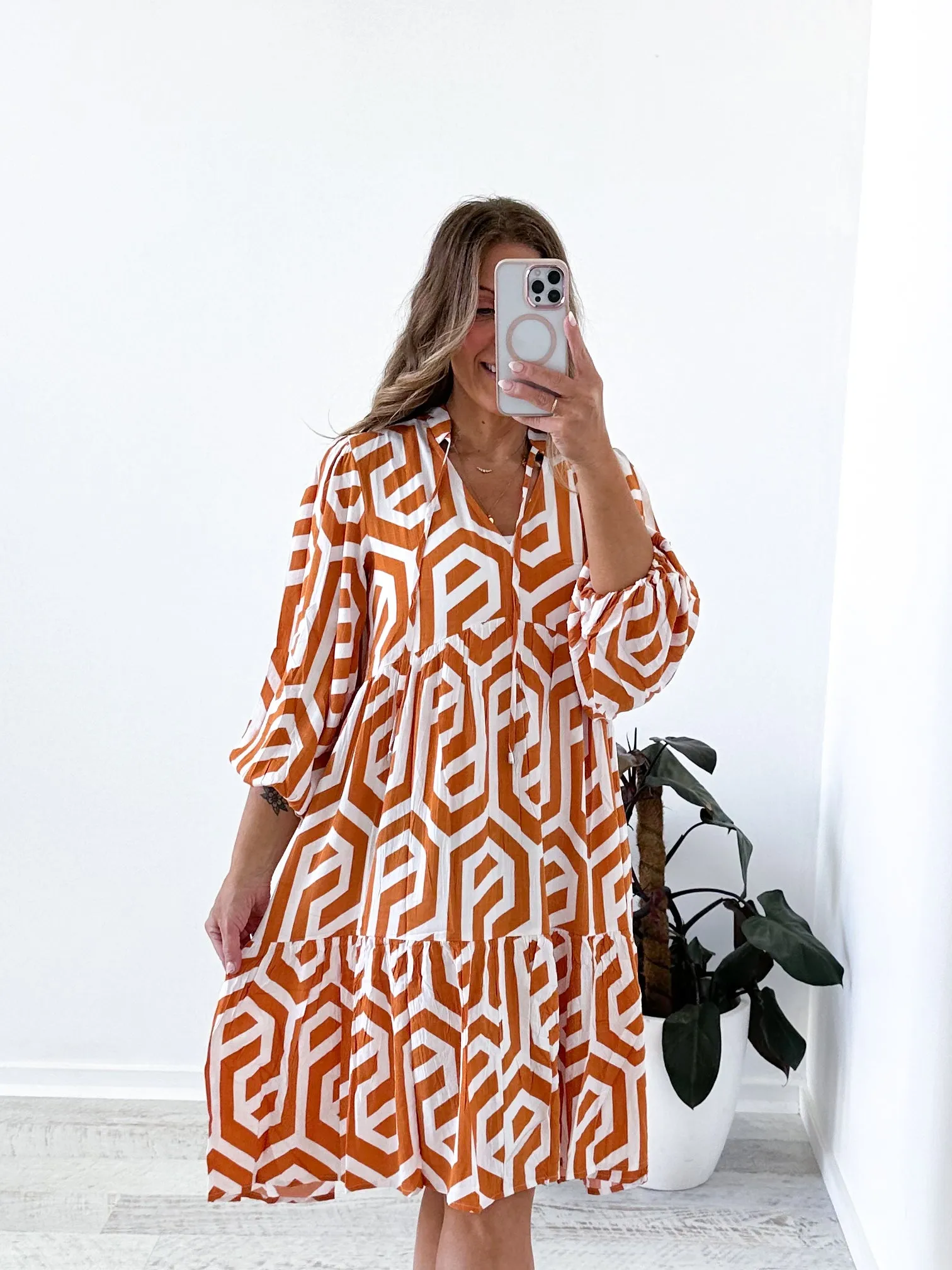 Hudson Dress - Orange