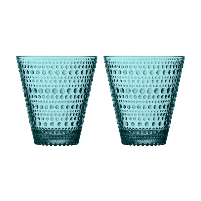 IITTALA | Glassware | KASTEHELMI Tumbler 30cl - Sea Blue 2pcs