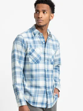 Indigo Plaid Twill Workshirt