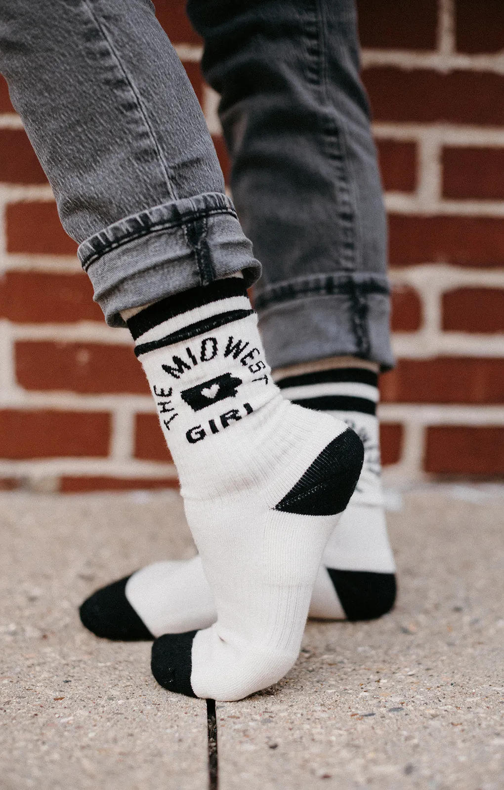 Iowa Midwest Girl Socks