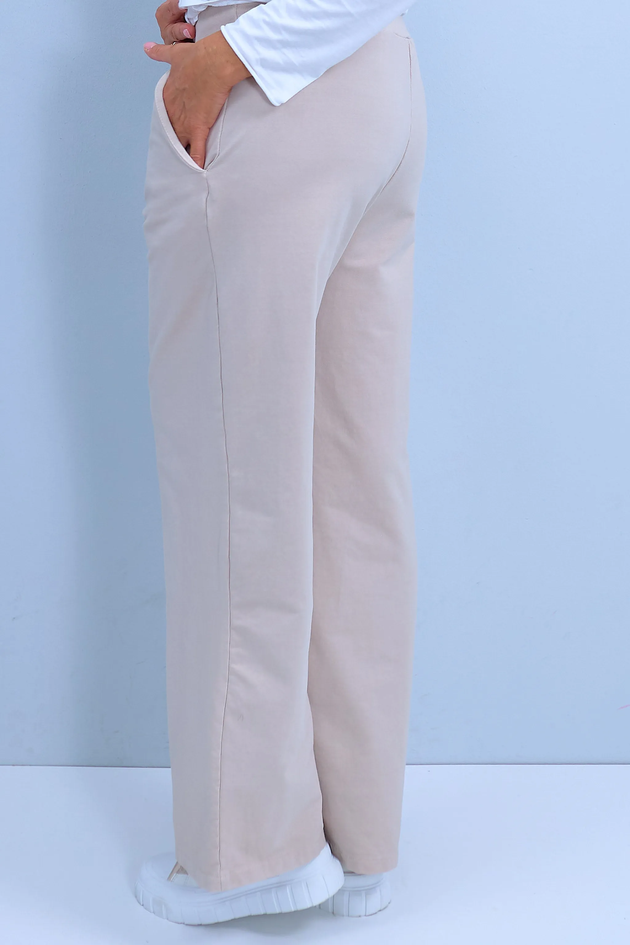 Joggpants im Marlene Style, beige