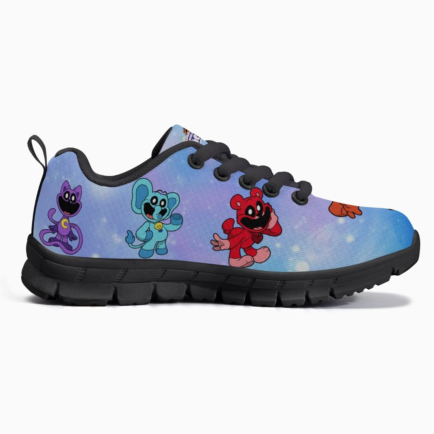 Kids' Smiling Critters Lightweight Mesh Sneakers