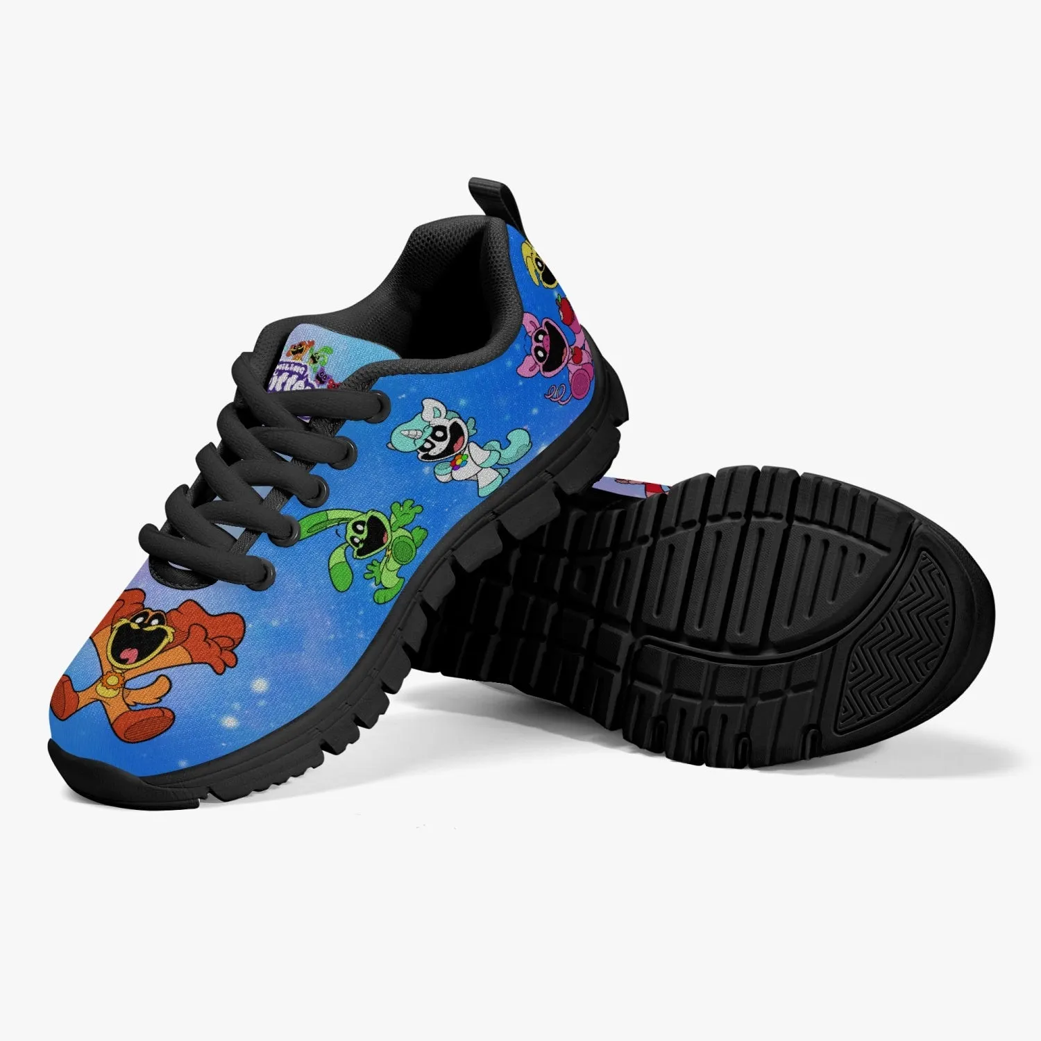 Kids' Smiling Critters Lightweight Mesh Sneakers