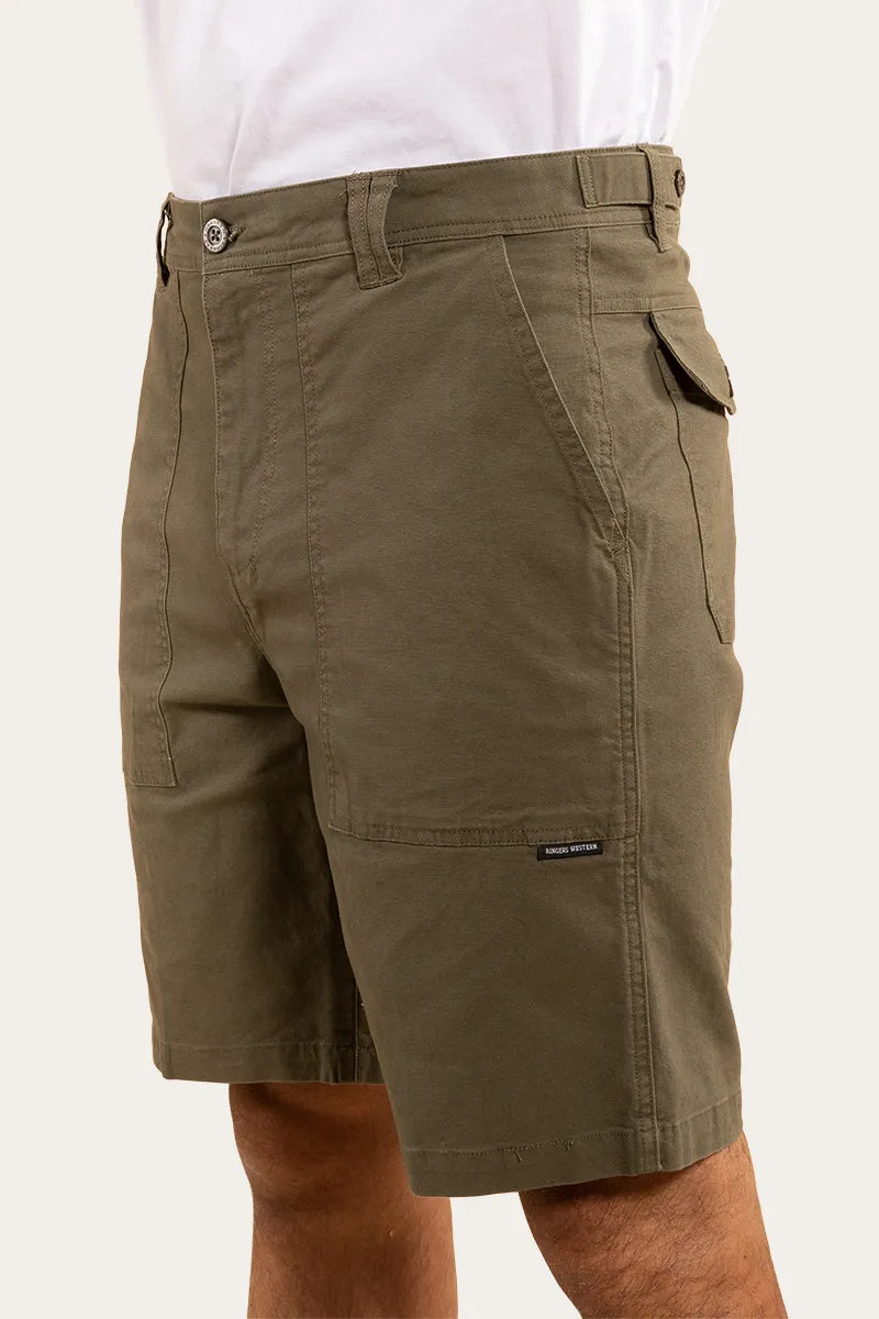 Lancaster Mens Cargo Short - Dark Khaki