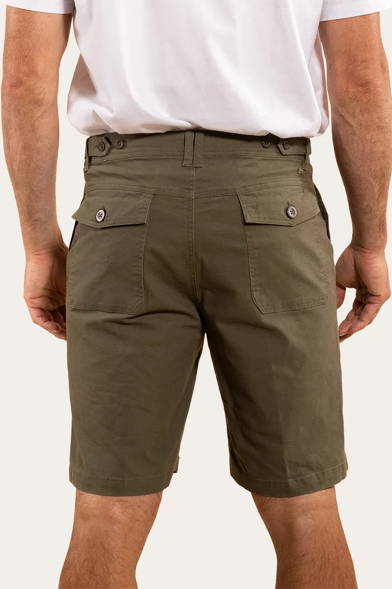 Lancaster Mens Cargo Short - Dark Khaki