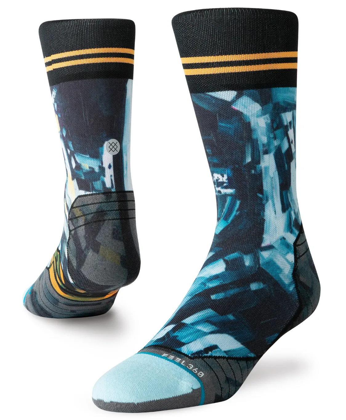 M Stance Run: 'The Kagan Moon Man' Crew Sock