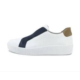 Maddie  Navy Combi Soft Walking Sneakers