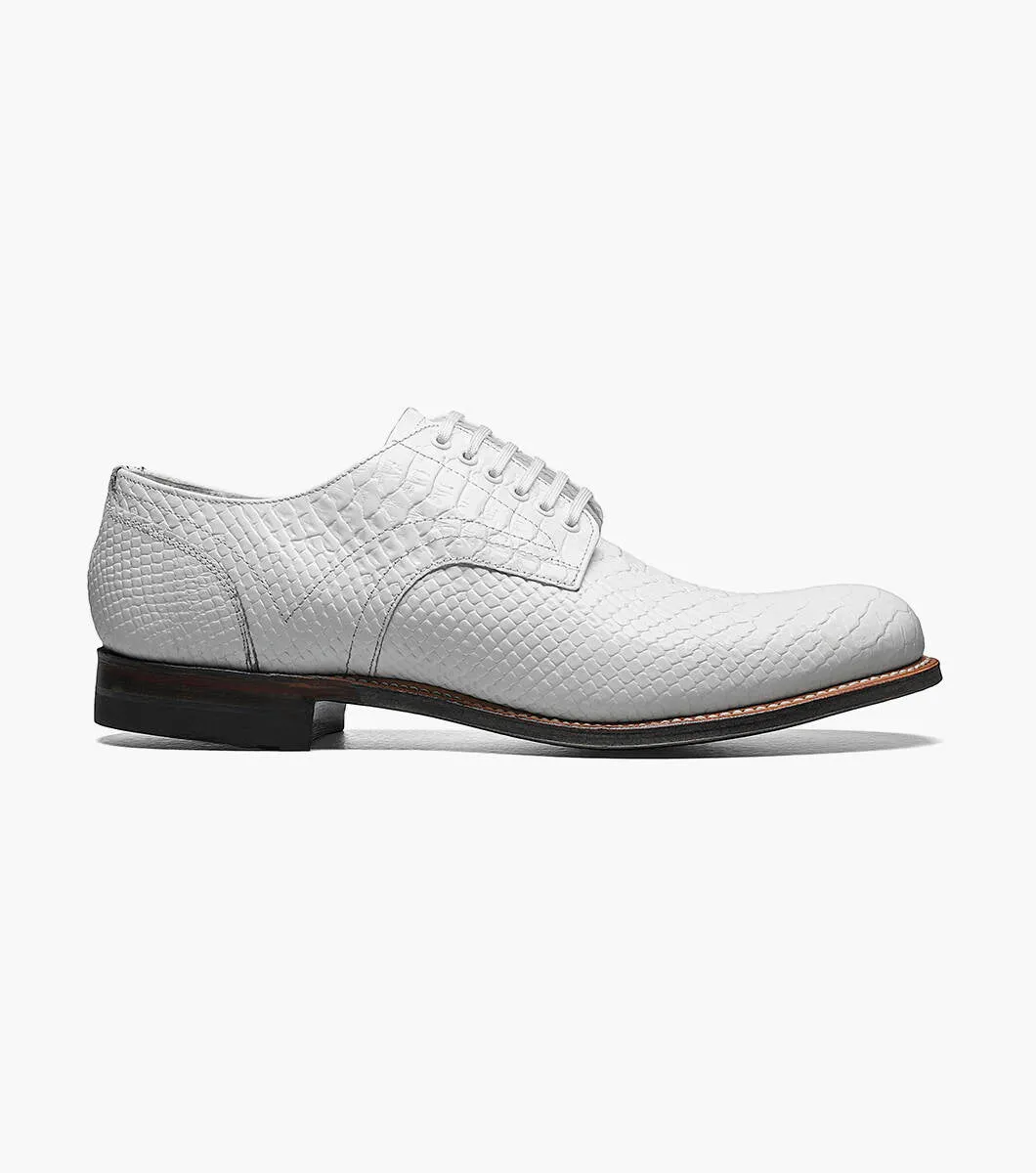 MADISON ANACONDA PLAIN TOE OXFORD-White | STACY ADAMS