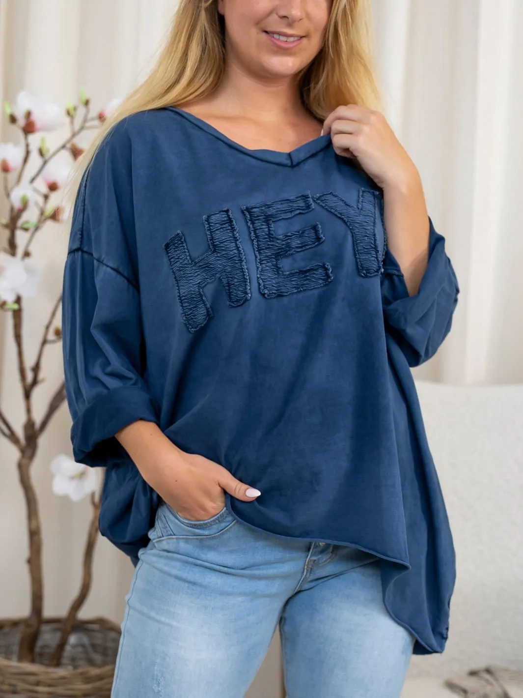 Marta du Chateau Lora blouse navy