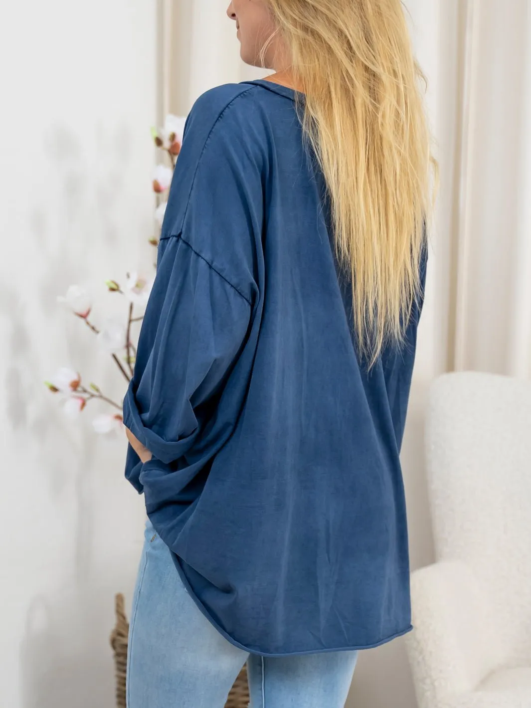 Marta du Chateau Lora blouse navy