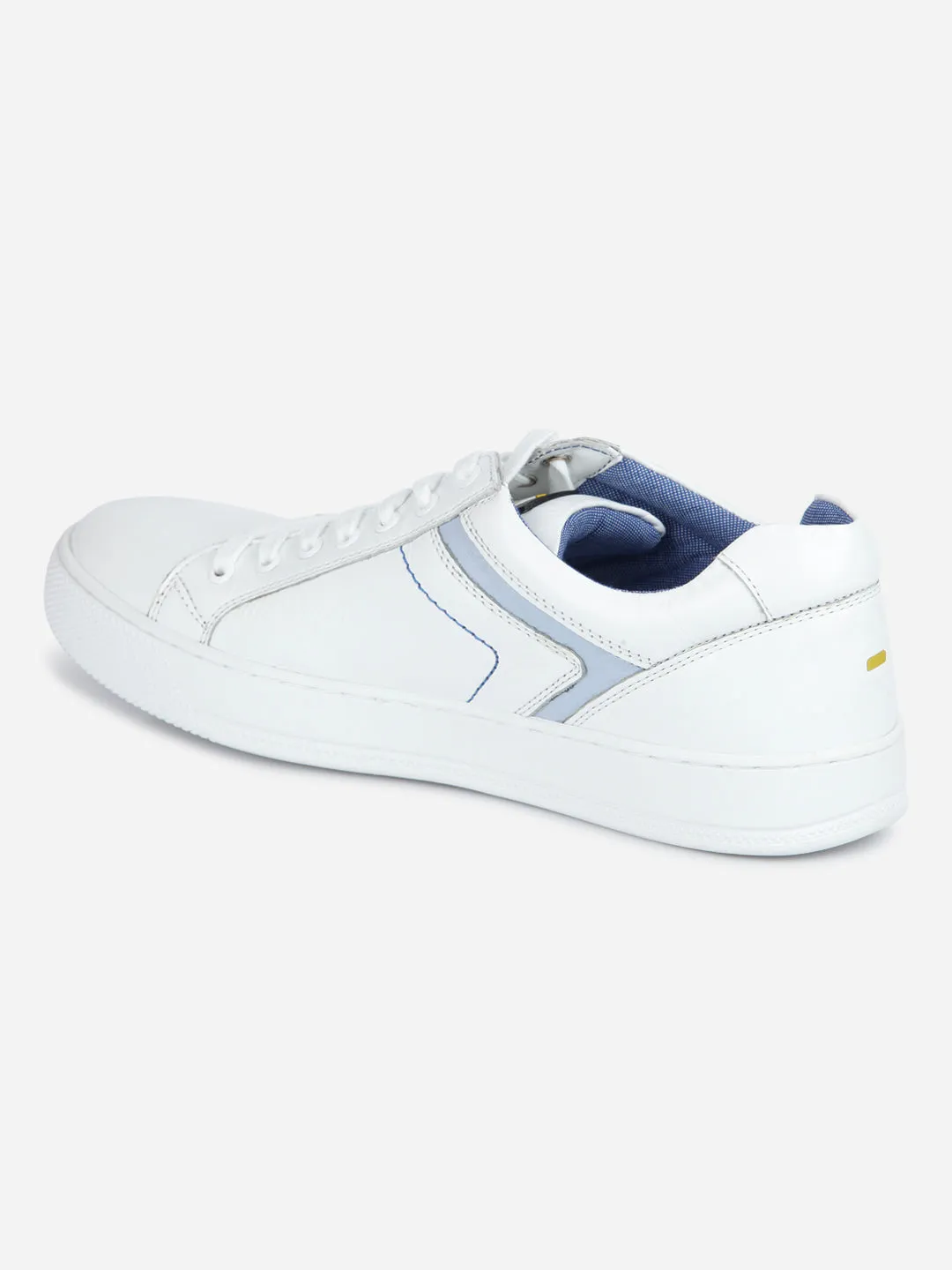 Men's White Lace Up Sneaker (ID3051)