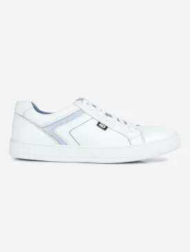 Men's White Lace Up Sneaker (ID3051)