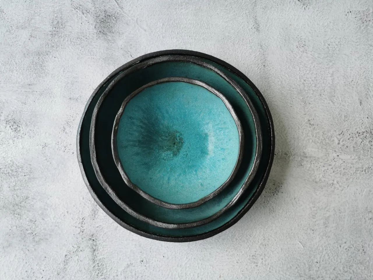 Nesting bowls (turquoise)