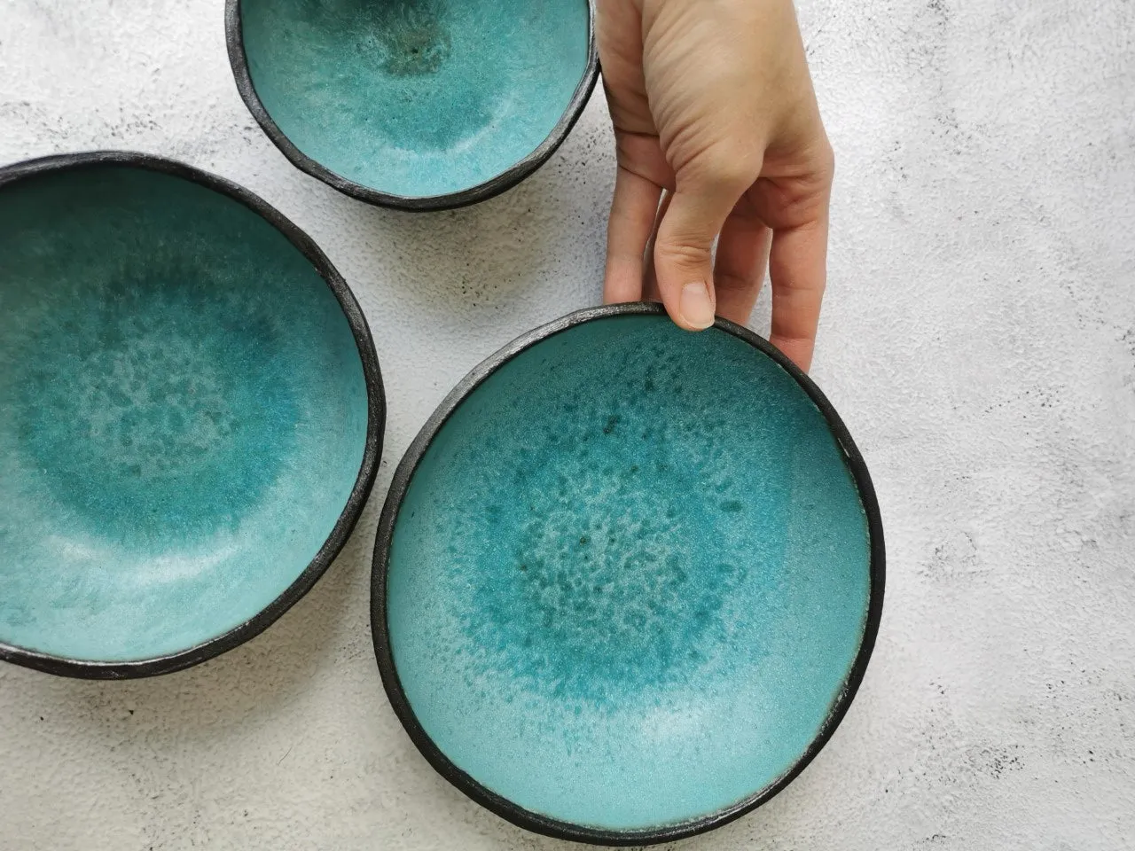 Nesting bowls (turquoise)