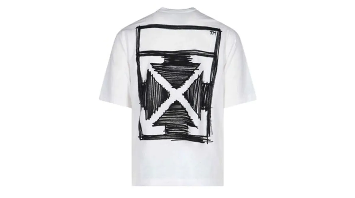 Off-White Sketch Arrows Logo T-shirt White