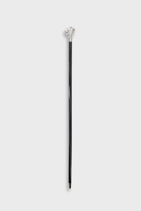 Pasotti Black/Silver Lion Cane