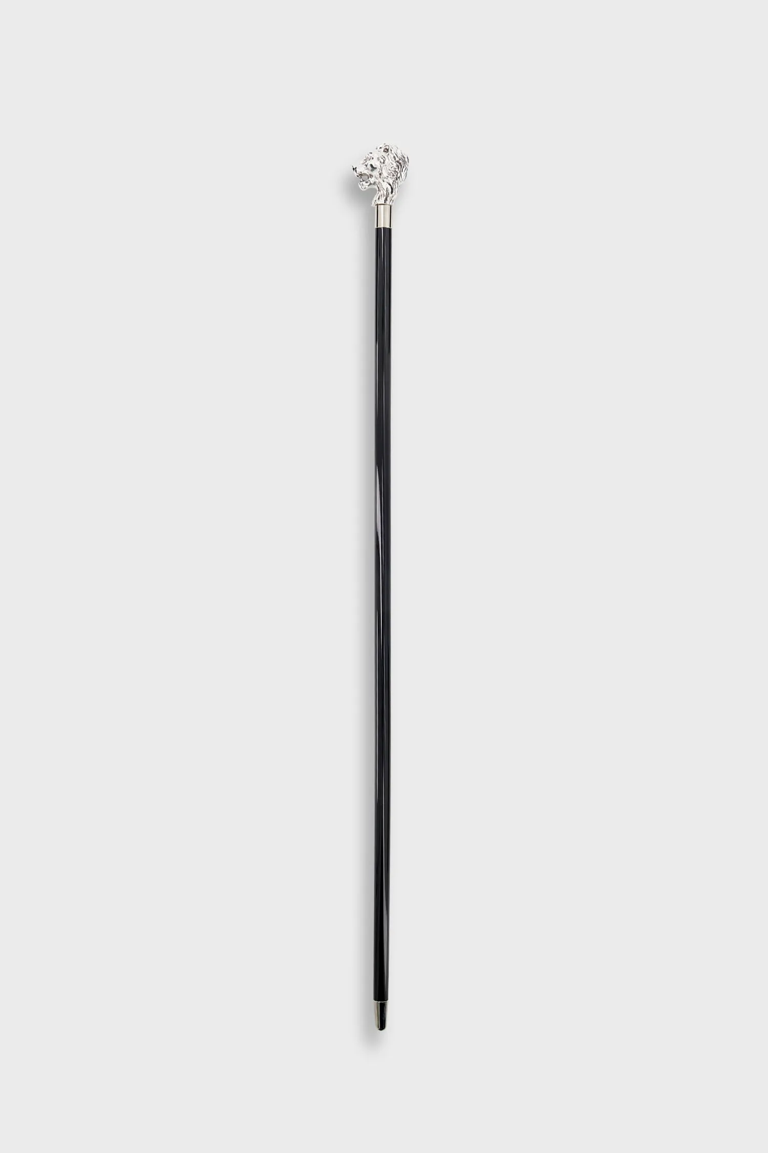 Pasotti Black/Silver Lion Cane