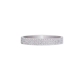 PAVÉ DIAMOND FLAT BAND