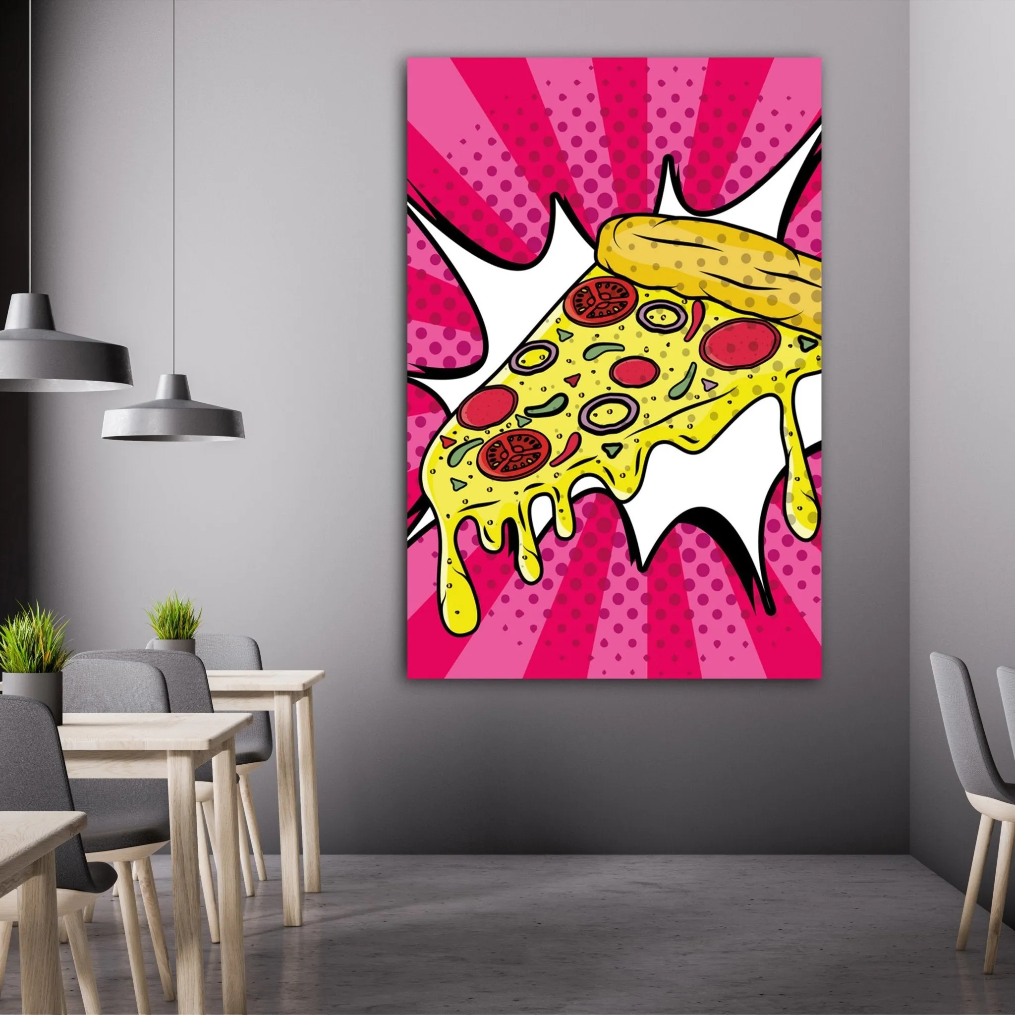 Pizza Pop Art Canvas