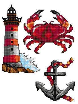 "Marine Life" 176CS Counted Cross-Stitch Kit