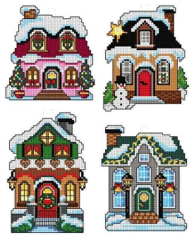 "Winter Houses" 112CS Counted Cross-Stitch Kit