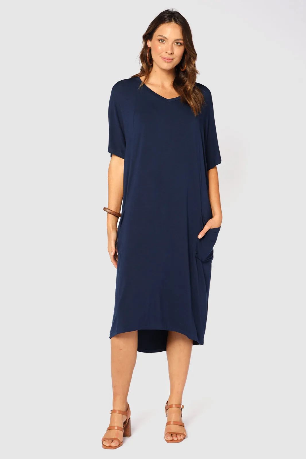 Samara Dress - Navy