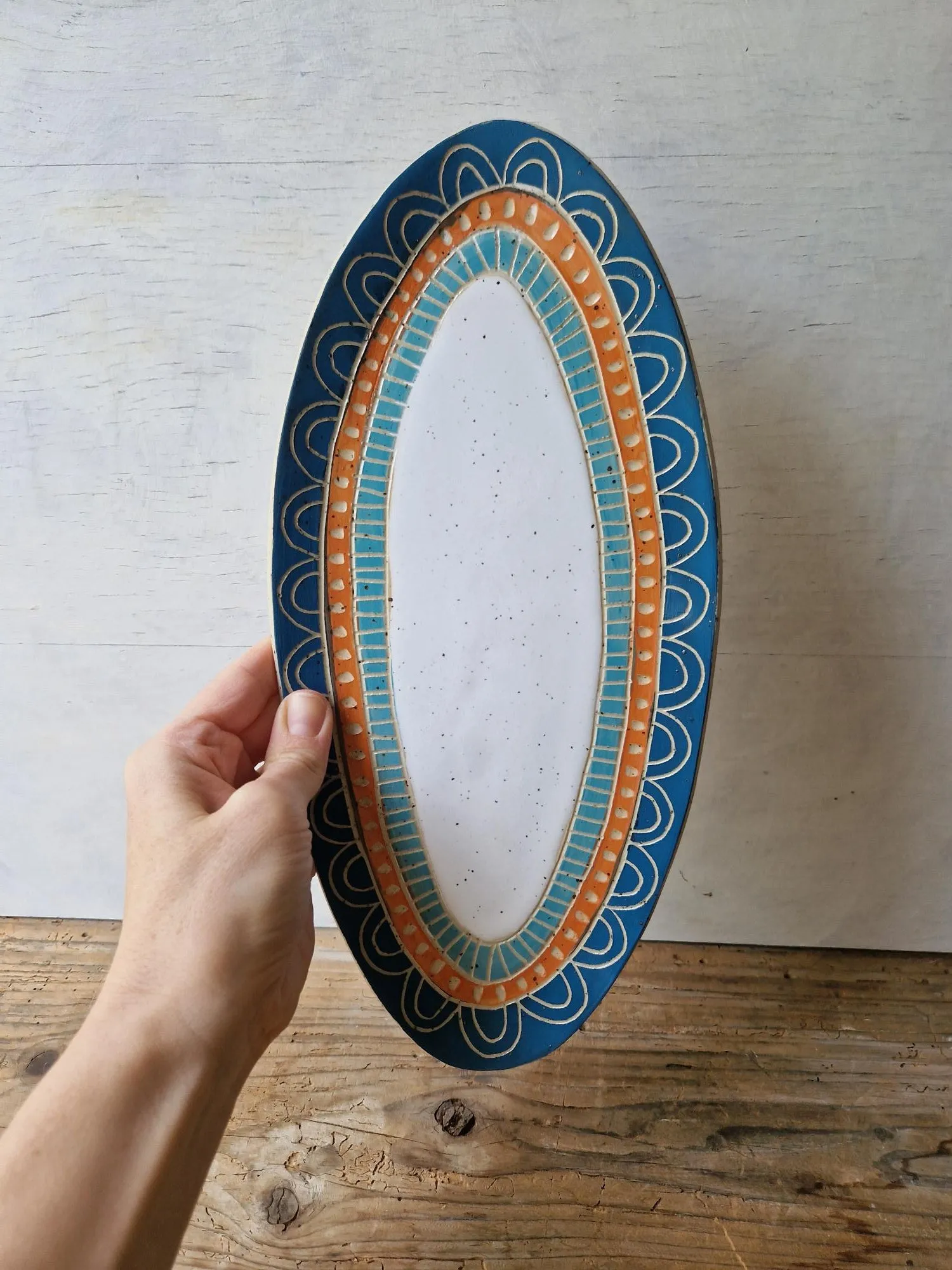 Sgraffito serving platter No. 1