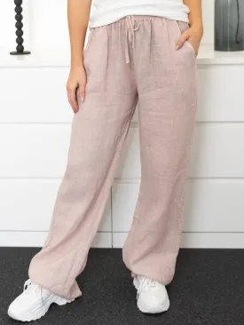 Shay hør pants rose