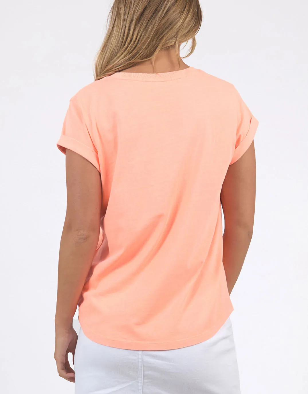 Signature Tee - Neon Peach