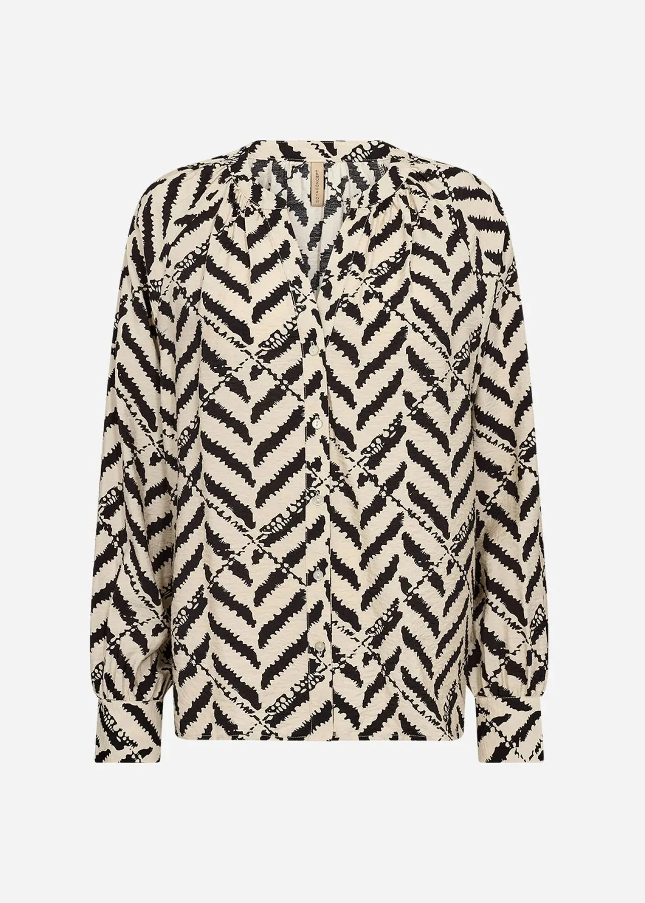 Soyaconcept Inarose Black/Cream Print Blouse