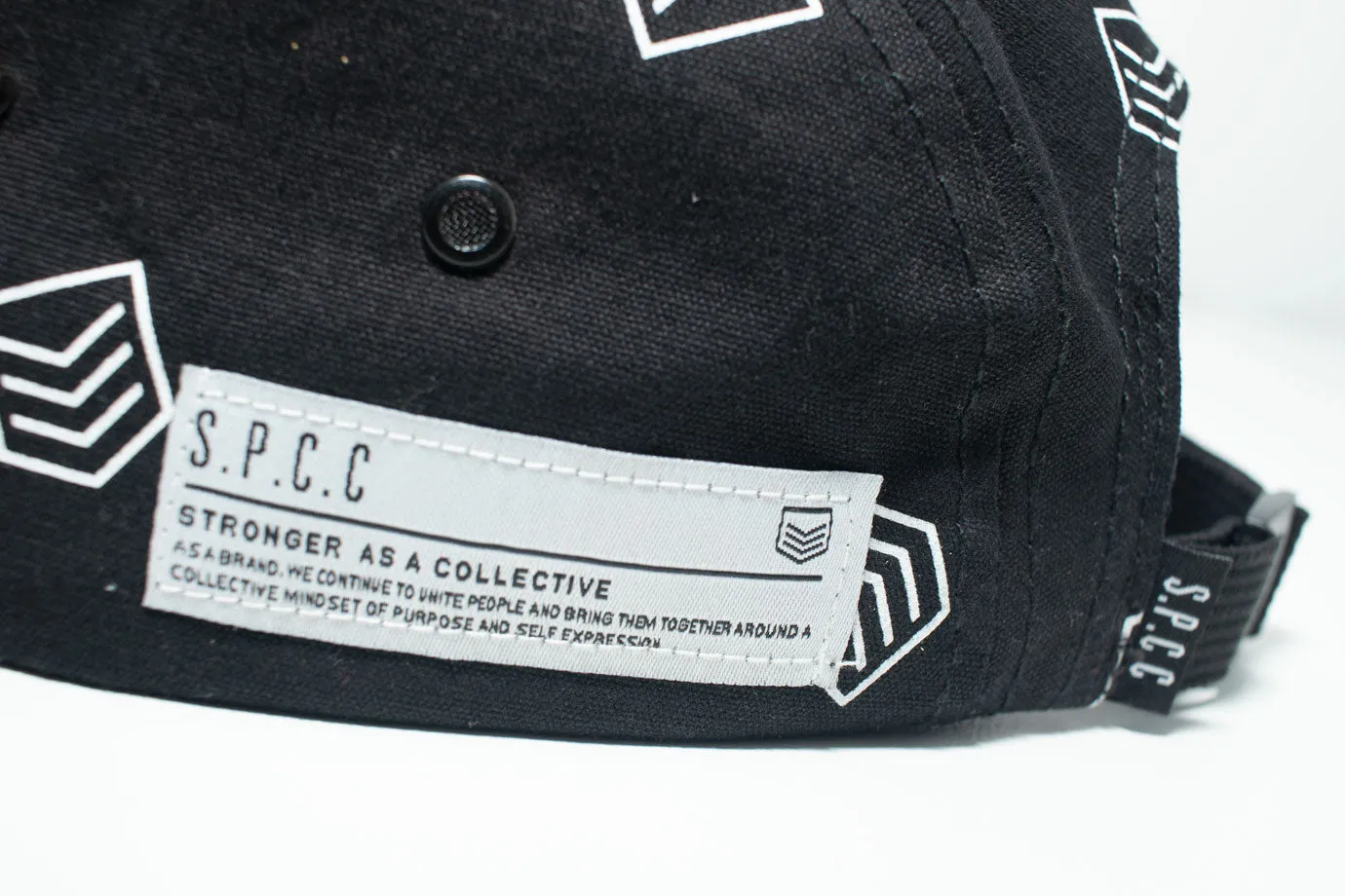 SPCC Flat Brim Print Black Cap