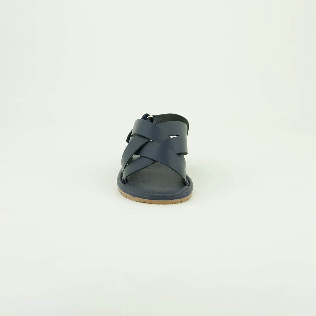 Strappy Leather Sandal.Criss Cross.