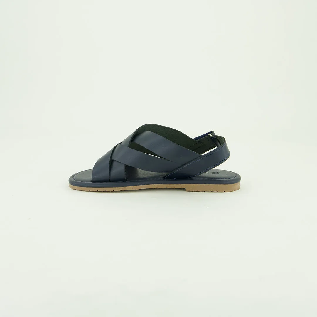 Strappy Leather Sandal.Criss Cross.