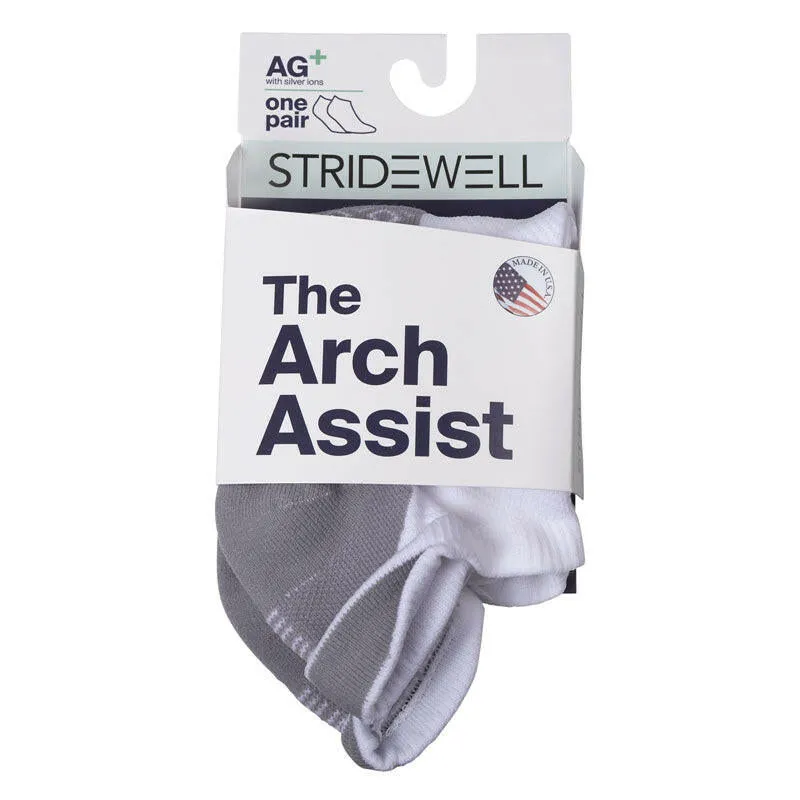 Stridewell Arch Assist Socks- White