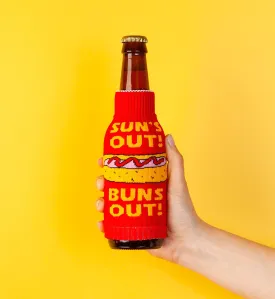 Sun's Out Buns Out FREAKER | knit Beverage Koozie