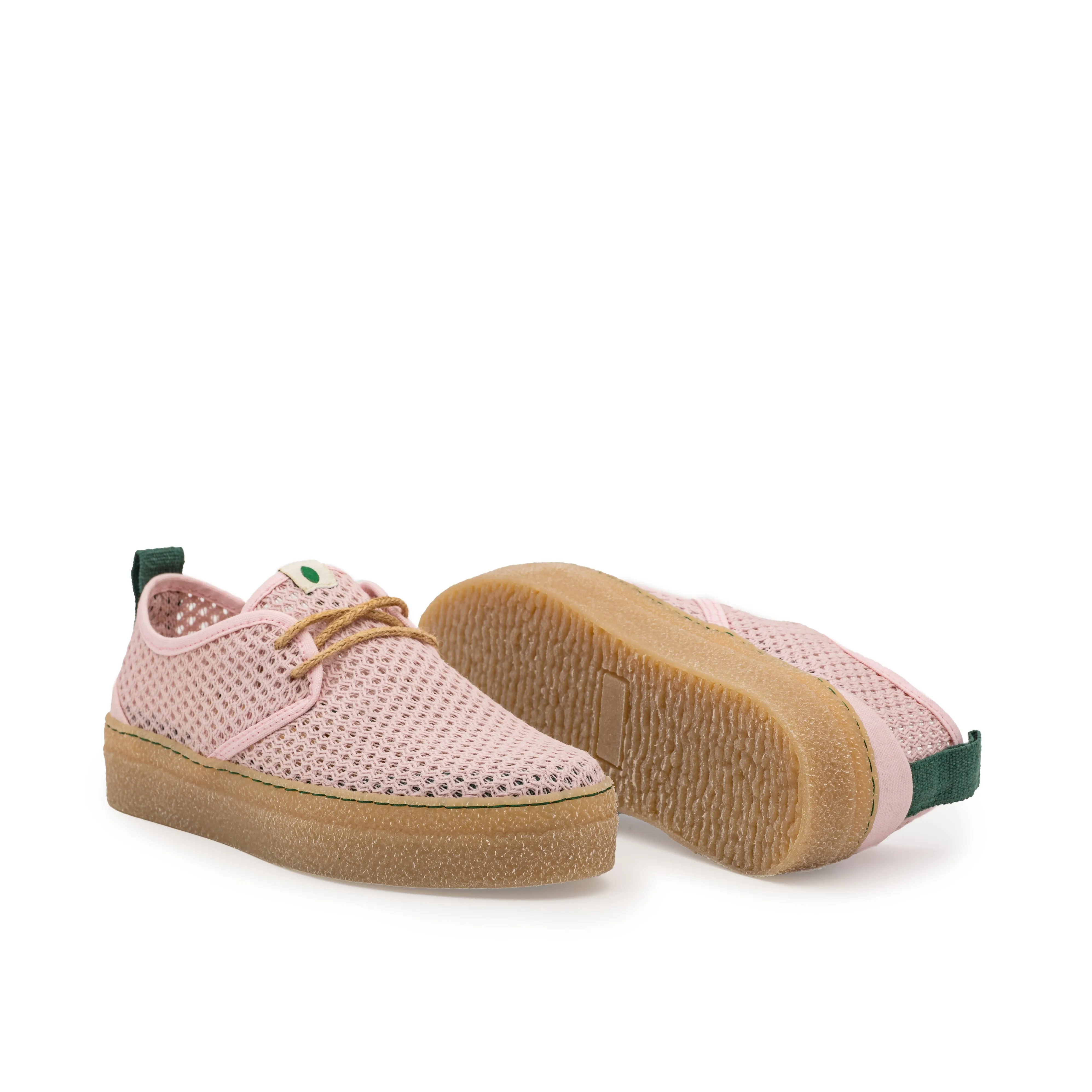 Vegan sneaker pink mesh GOO020