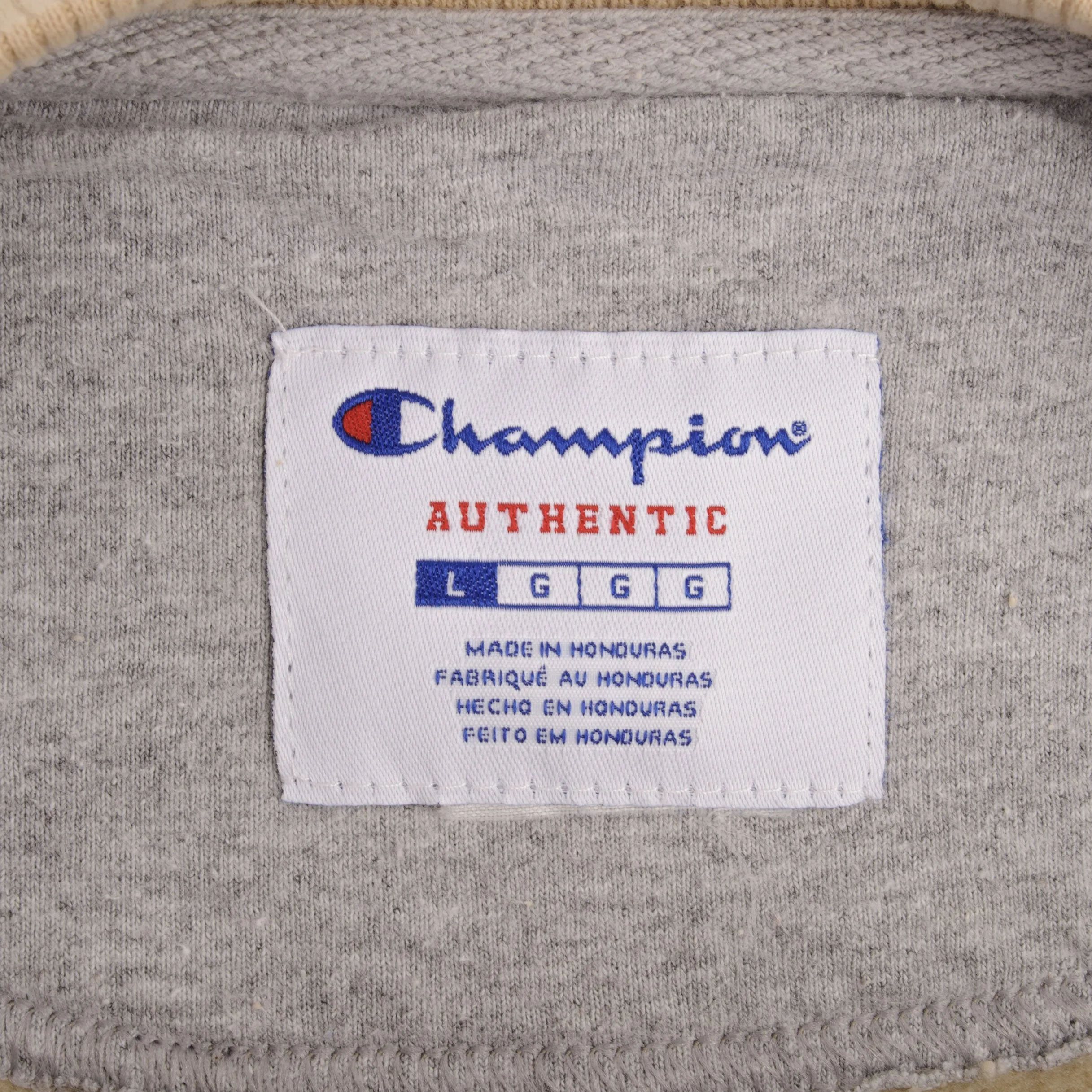 VINTAGE CHAMPION CLASSIC BEIGE SWEATSHIRT 2000S SIZE LARGE