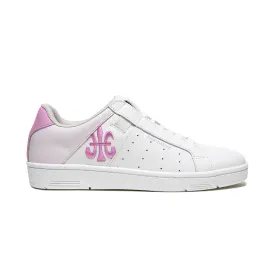 Women's Icon OG White Pink Logo Leather Sneakers 91941-061