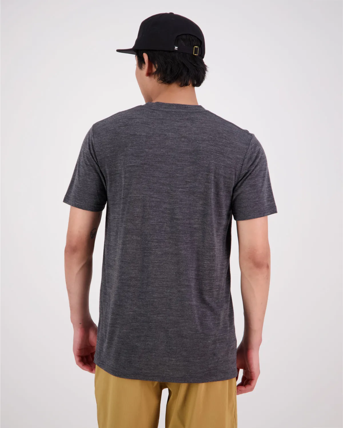 Zephyr Merino Tencel™ T-Shirt - Grid Smoke